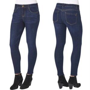 Democracy Jeans Ab Solution Skinny Mid Rise Dark Wash Stretch Denim SZ 8/29